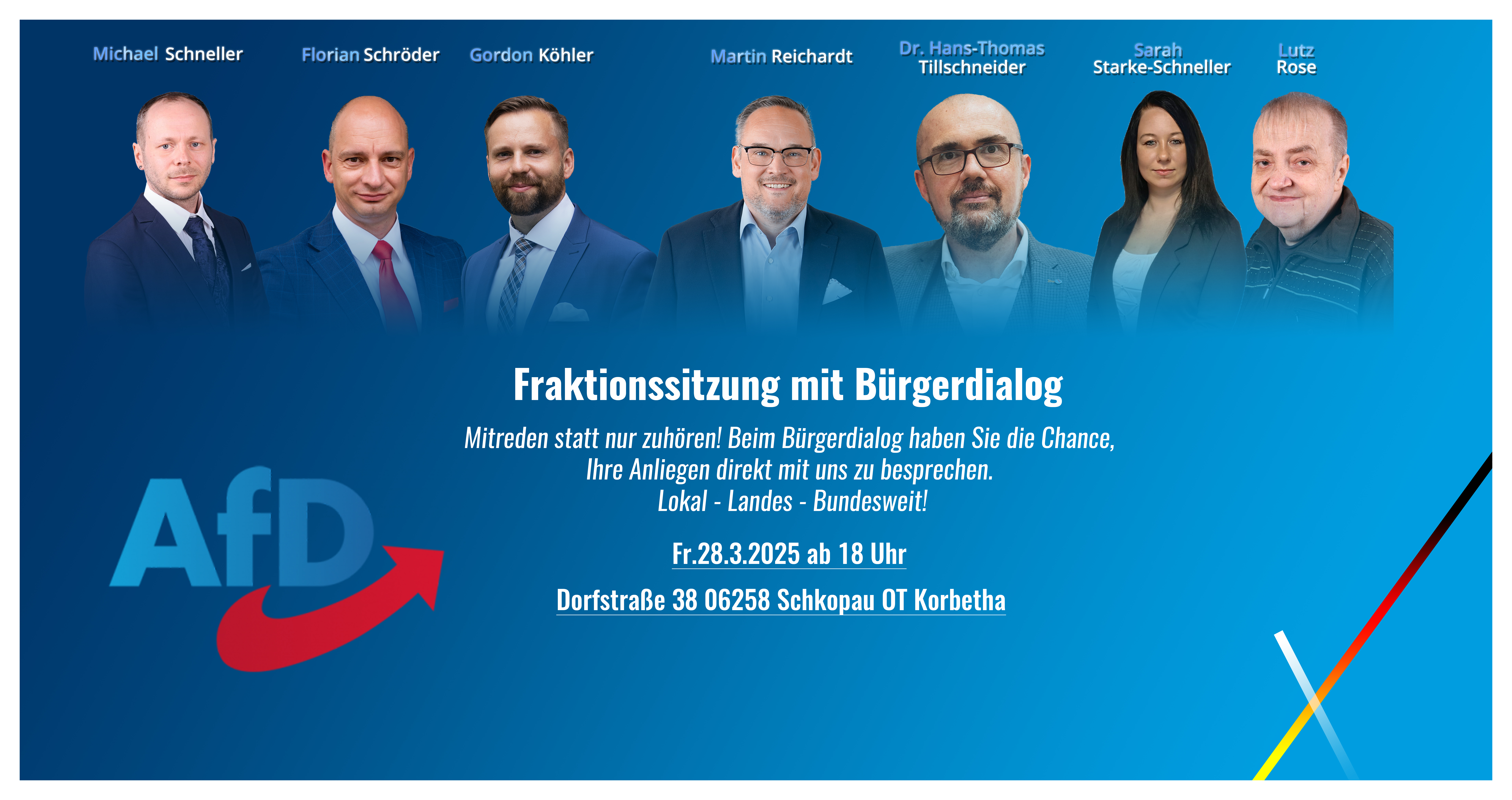Fraktionssitzung in Korbetha